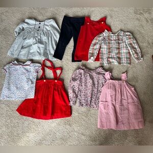 Little English Jumper Shirt Dress floral bundle lot shirt top pant Bella bliss